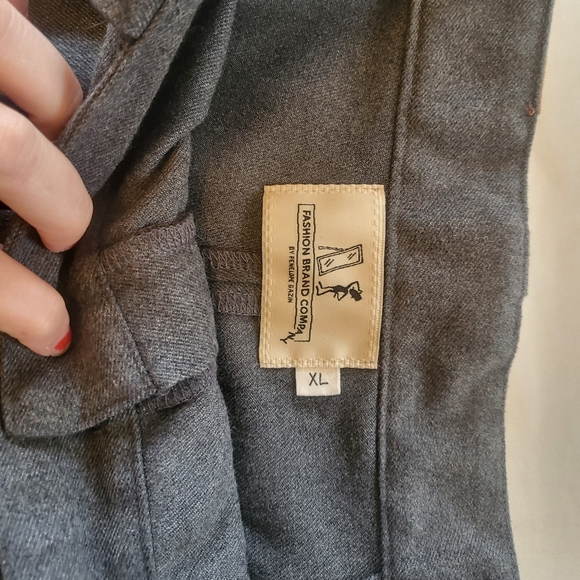 Fashion Brand Company Gray Trousers with Face Design - Picture 4 of 4